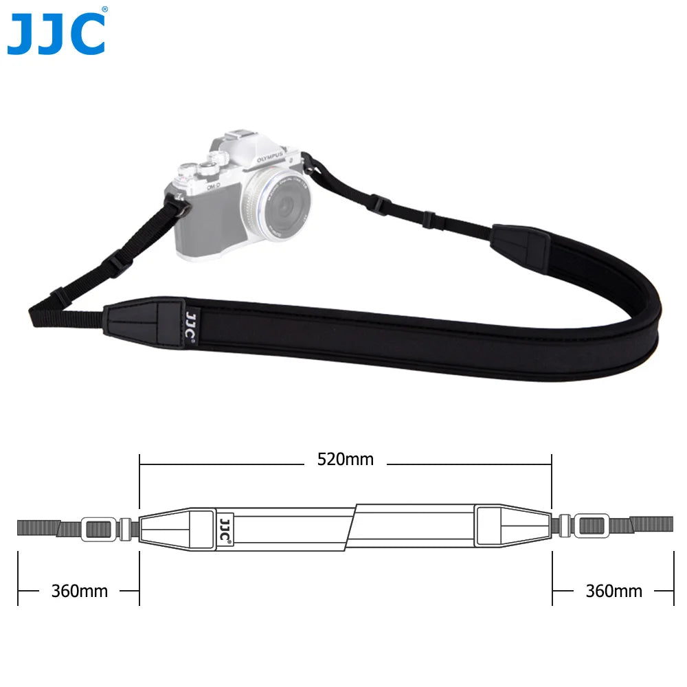 JJC Neoprene Camera Neck Strap for DSLR and Mirrorless Cameras