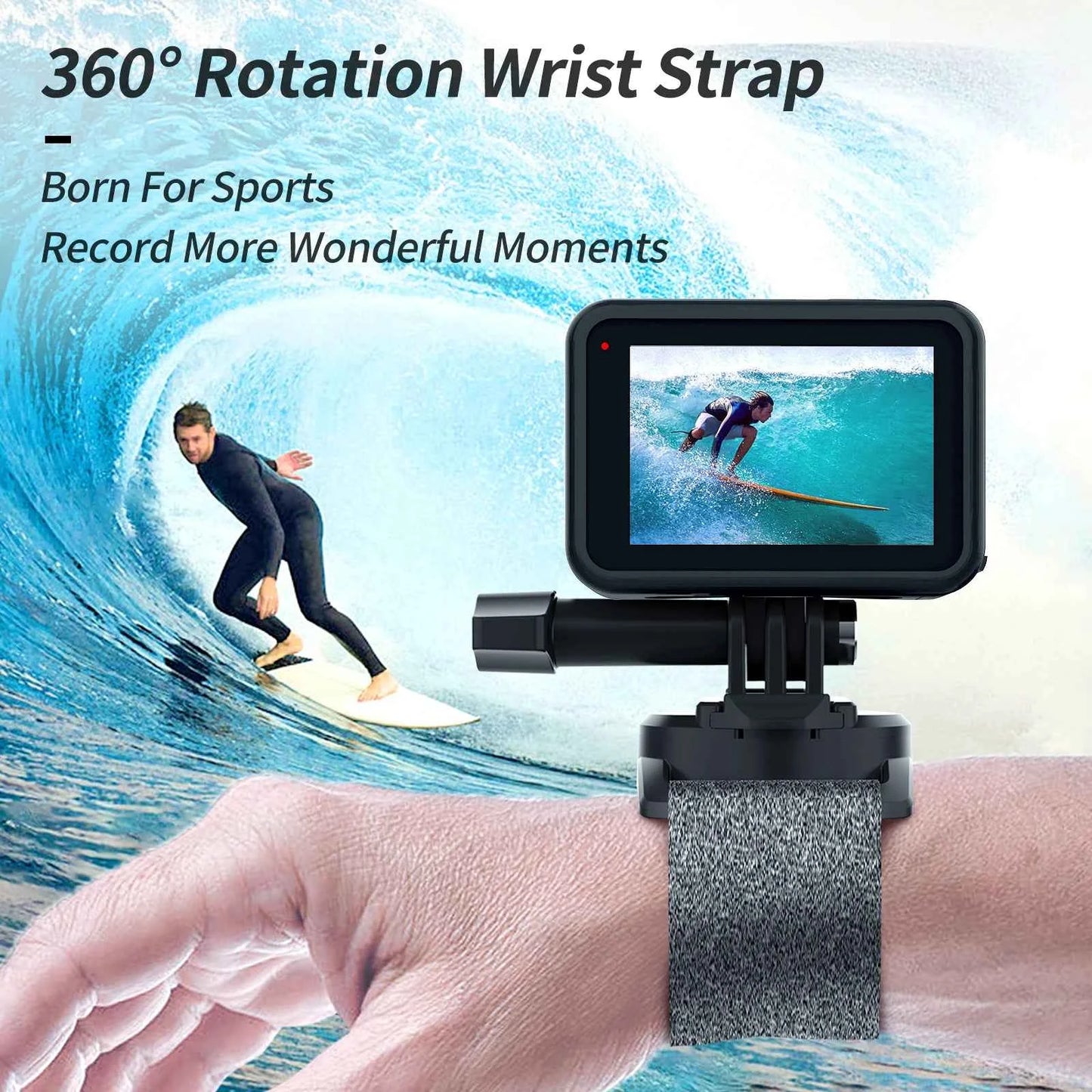 TELESIN 360° Rotating Action Camera Wrist Mount