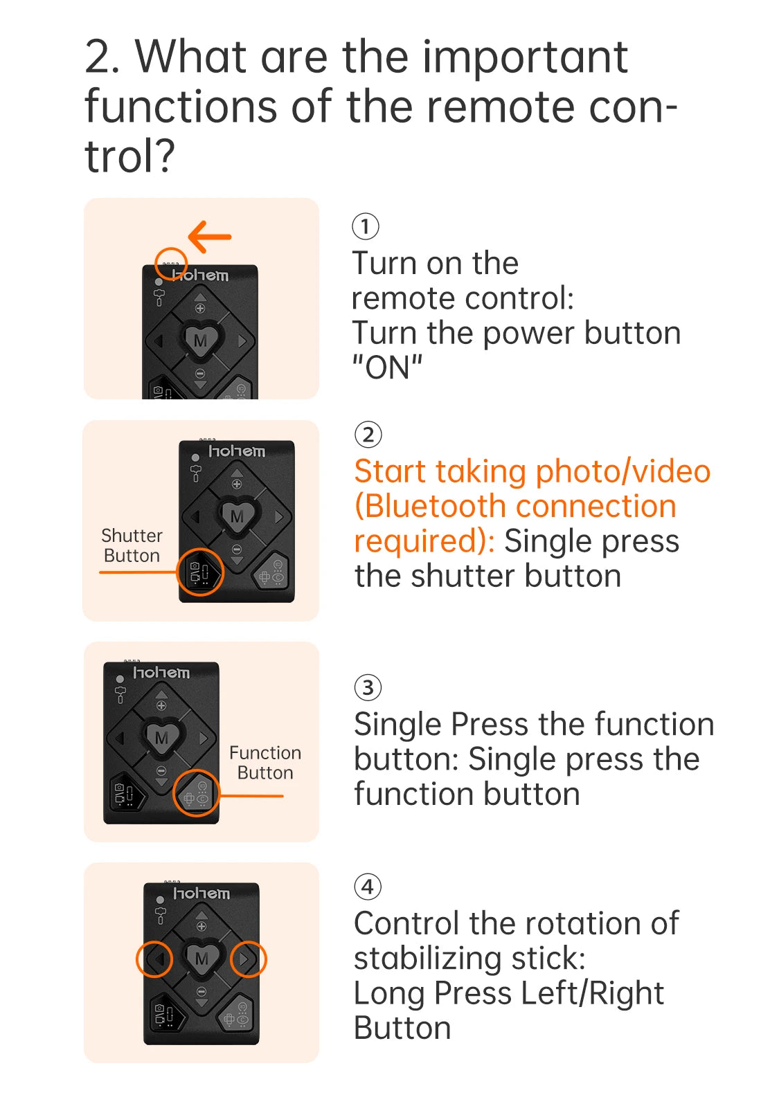 Hohem iSteady Q Smartphone Gimbal and Selfie Stick Tripod