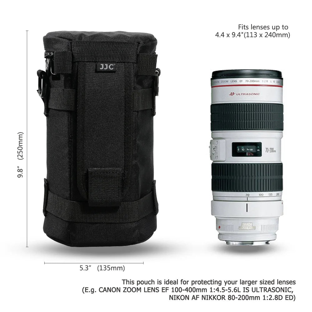 JJC DLP Lens Pouch for Sony, Canon and Nikon Accessories