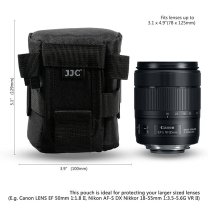 JJC DLP Lens Pouch for Sony, Canon and Nikon Accessories