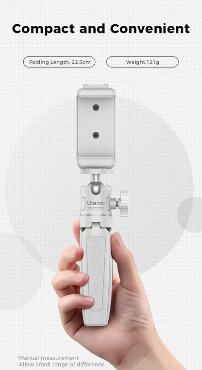 Ulanzi MT-08 White Mini Tripod and Hand Grip