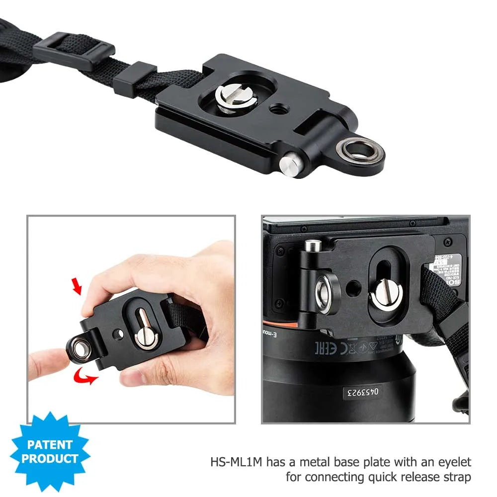 JJC Deluxe Mirrorless Camera Hand Grip Strap with Arca-Swiss Plate