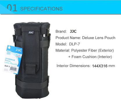 JJC DLP-7 Nylon Telephoto Lens Pouch