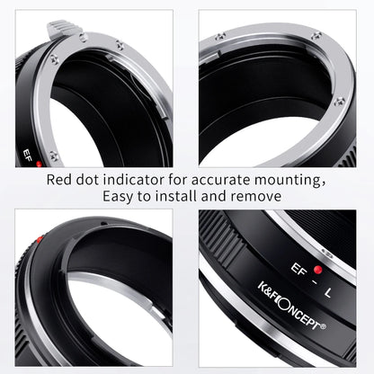 K&F Concept Lens Mount Adapter - Lens Nikon F G Type / Leica L-mount