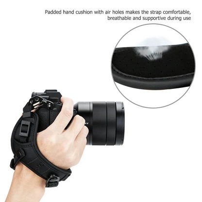 JJC Deluxe Mirrorless Camera Hand Grip Strap with Arca-Swiss Plate