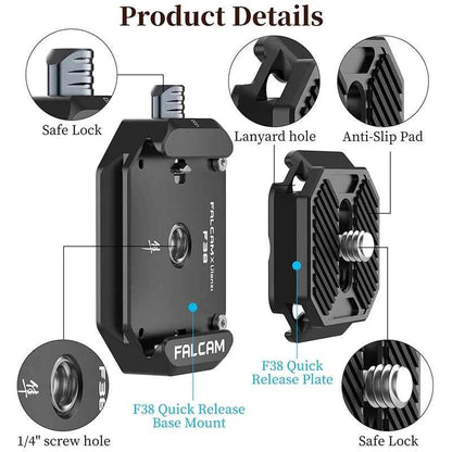 FALCAM F38 Quick Release System for Cameras & Tripods