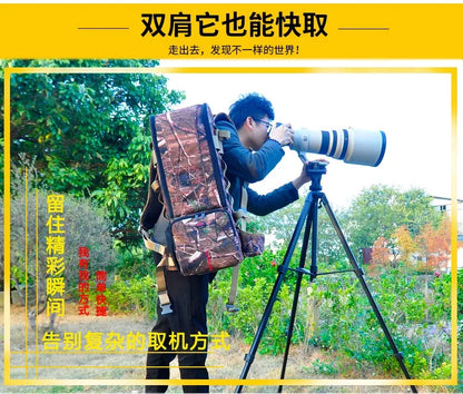 Telephoto Lens Backpack for 300-800mm Lenses