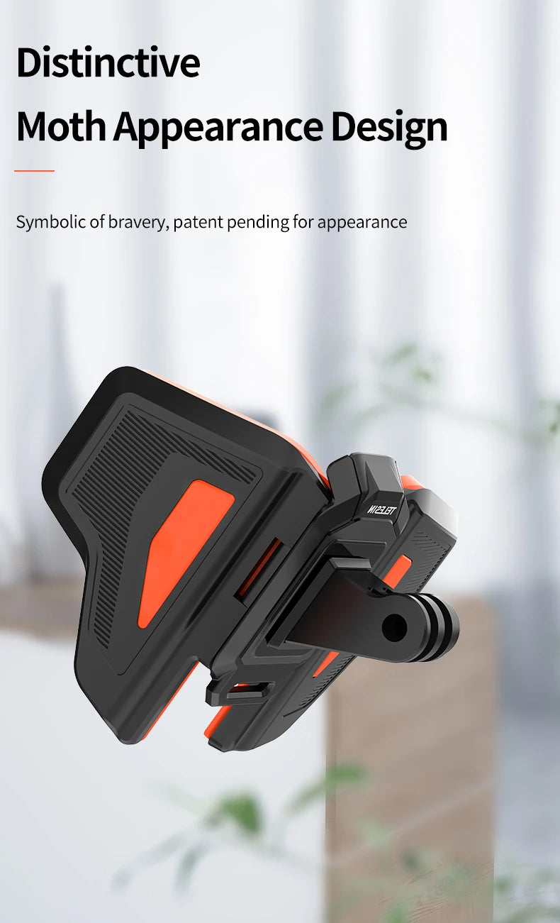 TELESIN Foldable Motorcycle Helmet Chin Mount - CameraHUB