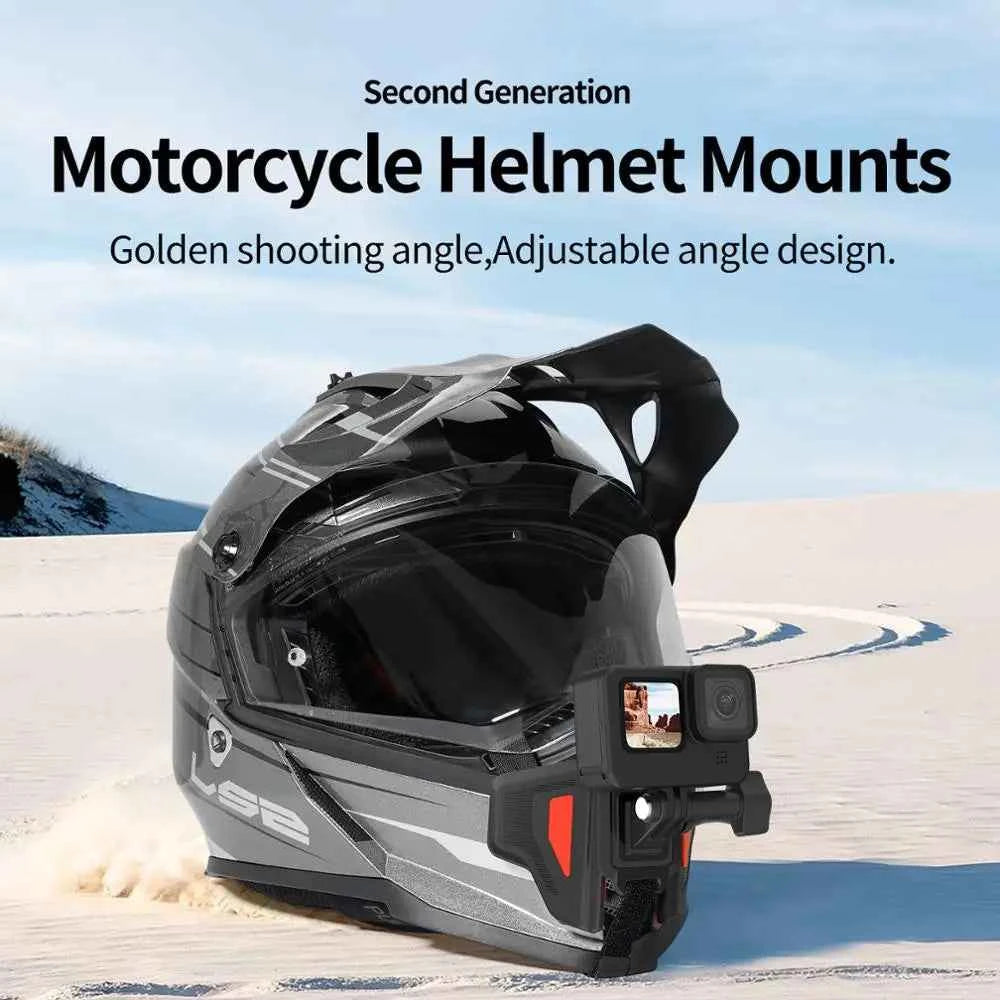 TELESIN Foldable Motorcycle Helmet Chin Mount