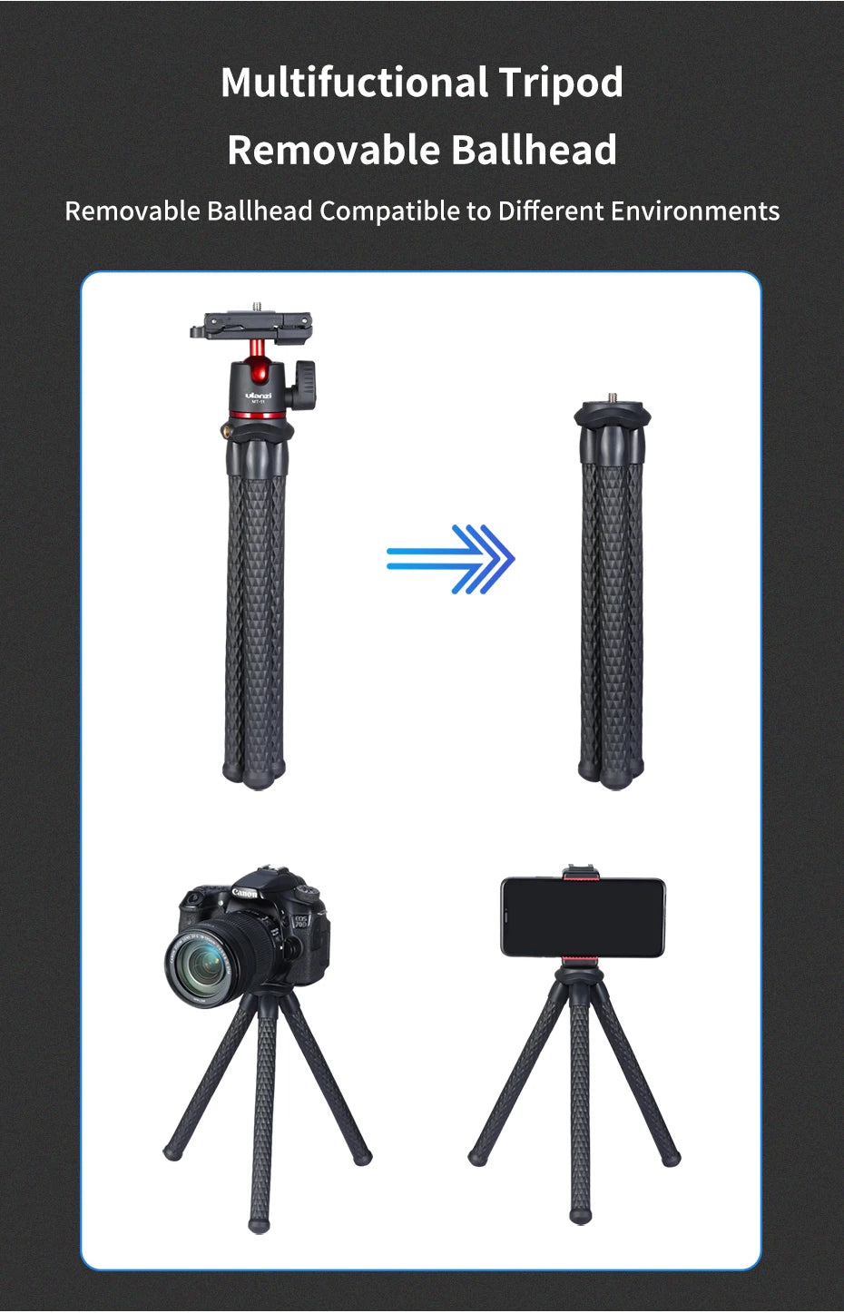 Ulanzi MT-11 Flexible Octopus Tripod