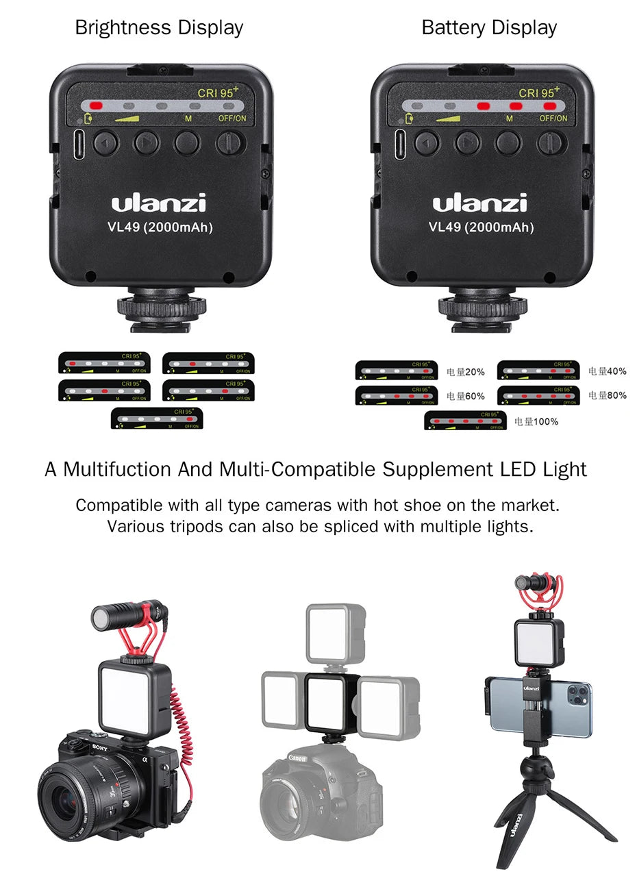 Ulanzi VL49 Mini LED Video Light