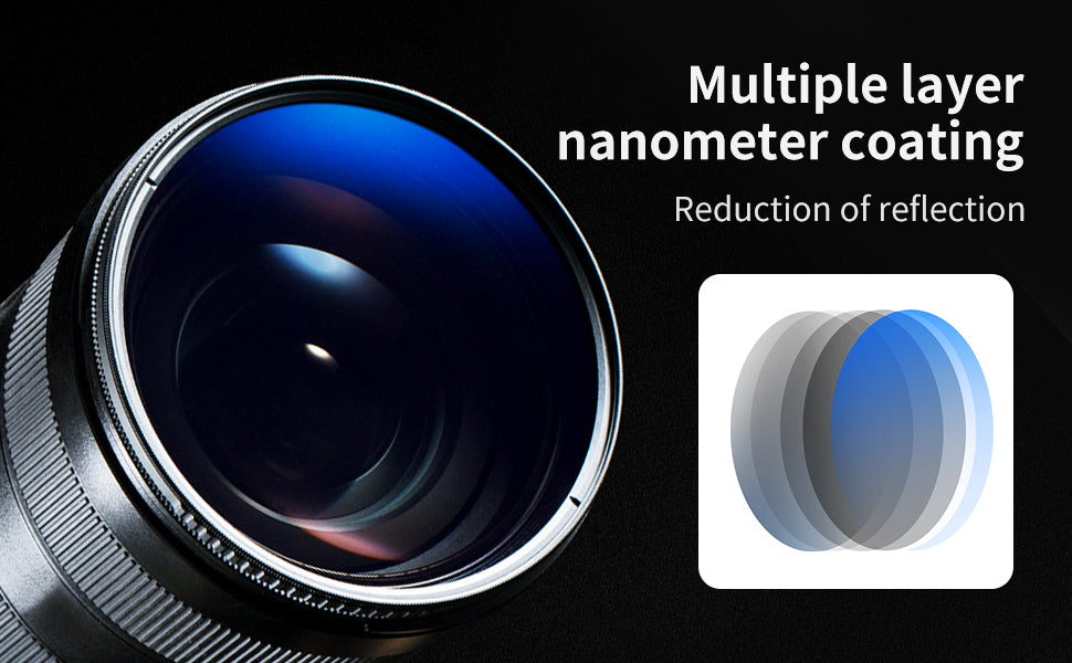 K&F Concept Ultra Slim CPL Lens Filter - Nano K CPL / 62mm