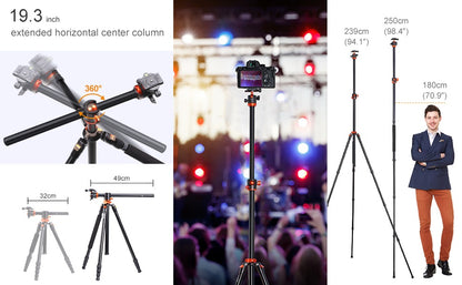 K&F Concept SA254T1 93-Inch Aluminium Monopod Tripod