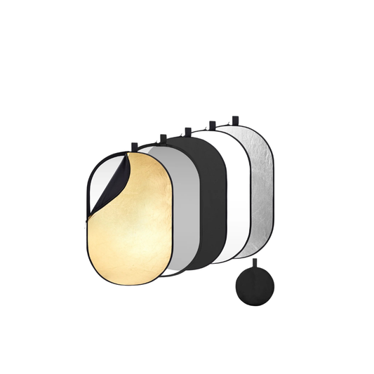 K&F Concept 5-in-1 Oval Photography Reflector - 100x150cm