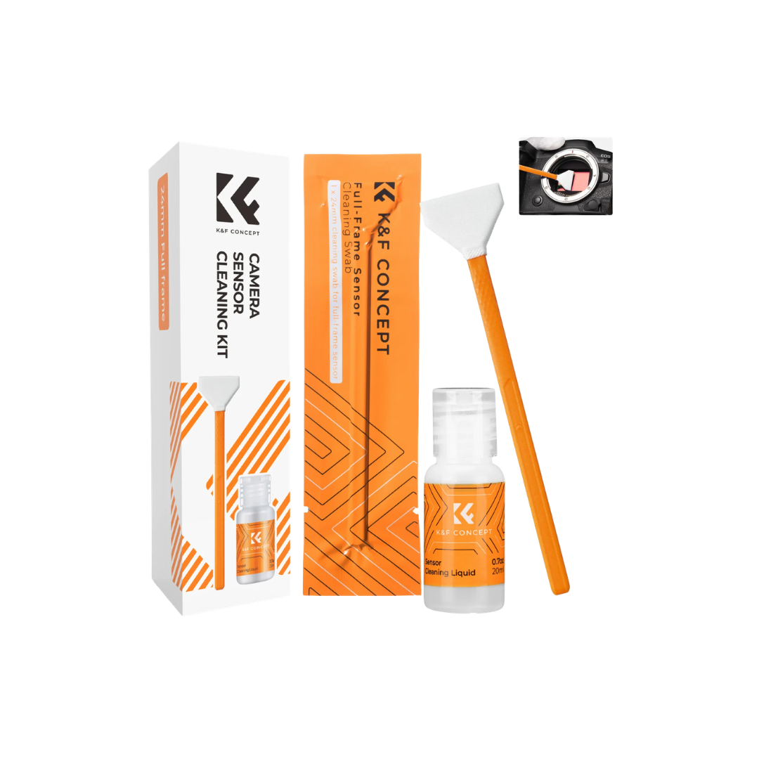 K&F Concept Camera Sensor Cleaning Swab & Liquid Kit - 6pcs full frame
