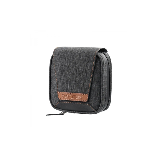 K&F Concept Waterproof 4-Slot Lens Filter Case for 37-95mm Filters - Dark Grey