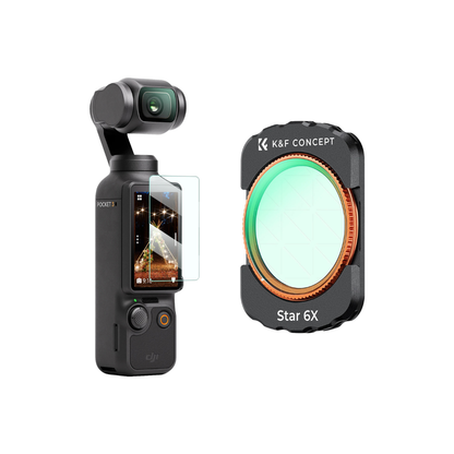 K&F Concept DJI Osmo Pocket 3 Filter & Lens Kit - 16Pcs Set