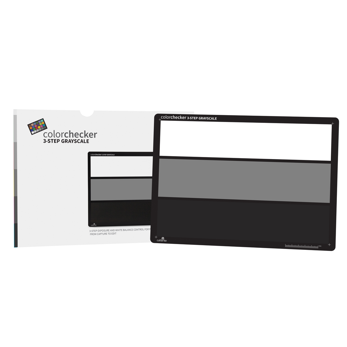 Calibrite ColorChecker 3-Step Grayscale packaging