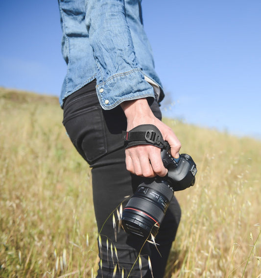 Peak Design Clutch v3 Camera Hand Strap product detail and lifestyle image | Peak Design Australia | CameraHUB