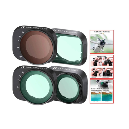 K&F Drone Filter Kit for DJI Mini 3 / Mini 3 Pro