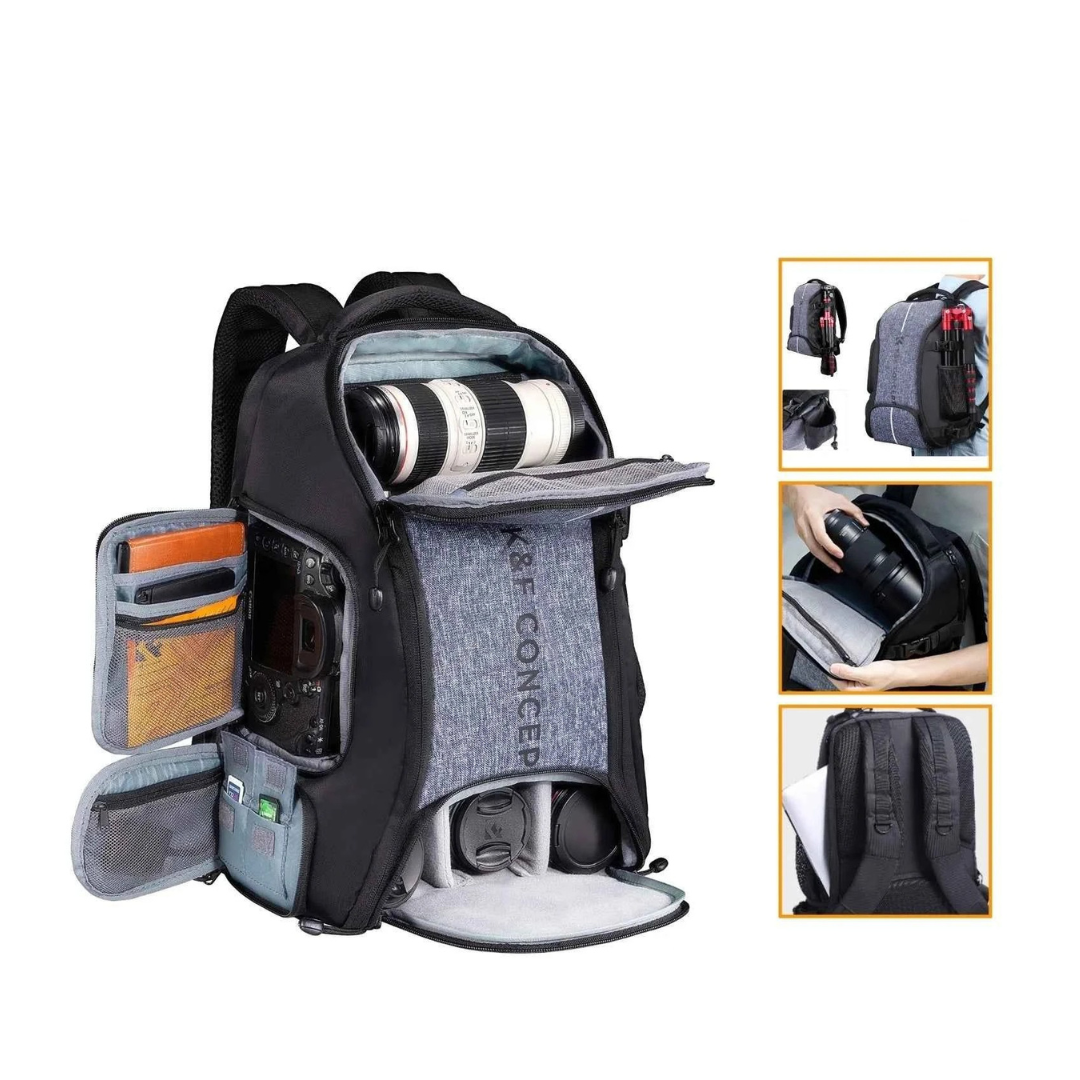 K&F 25L Camera Backpack with Tripod Holder