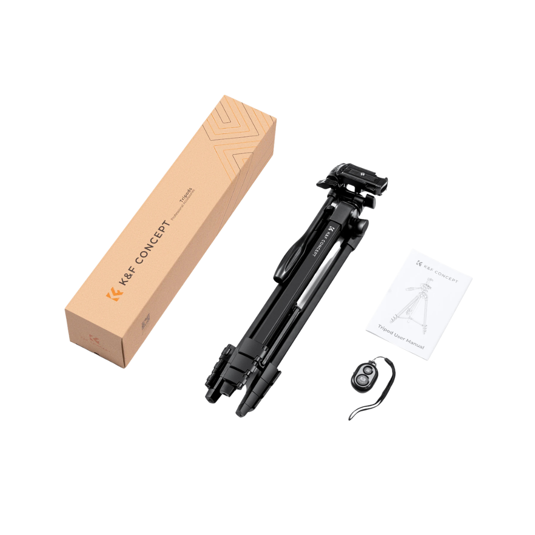 K&F 1.5m Aluminium Phone & Camera Tripod