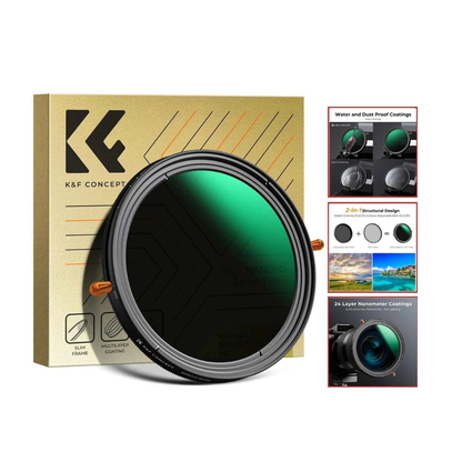 K&F ND2-ND32 Variable ND + CPL Lens Filter