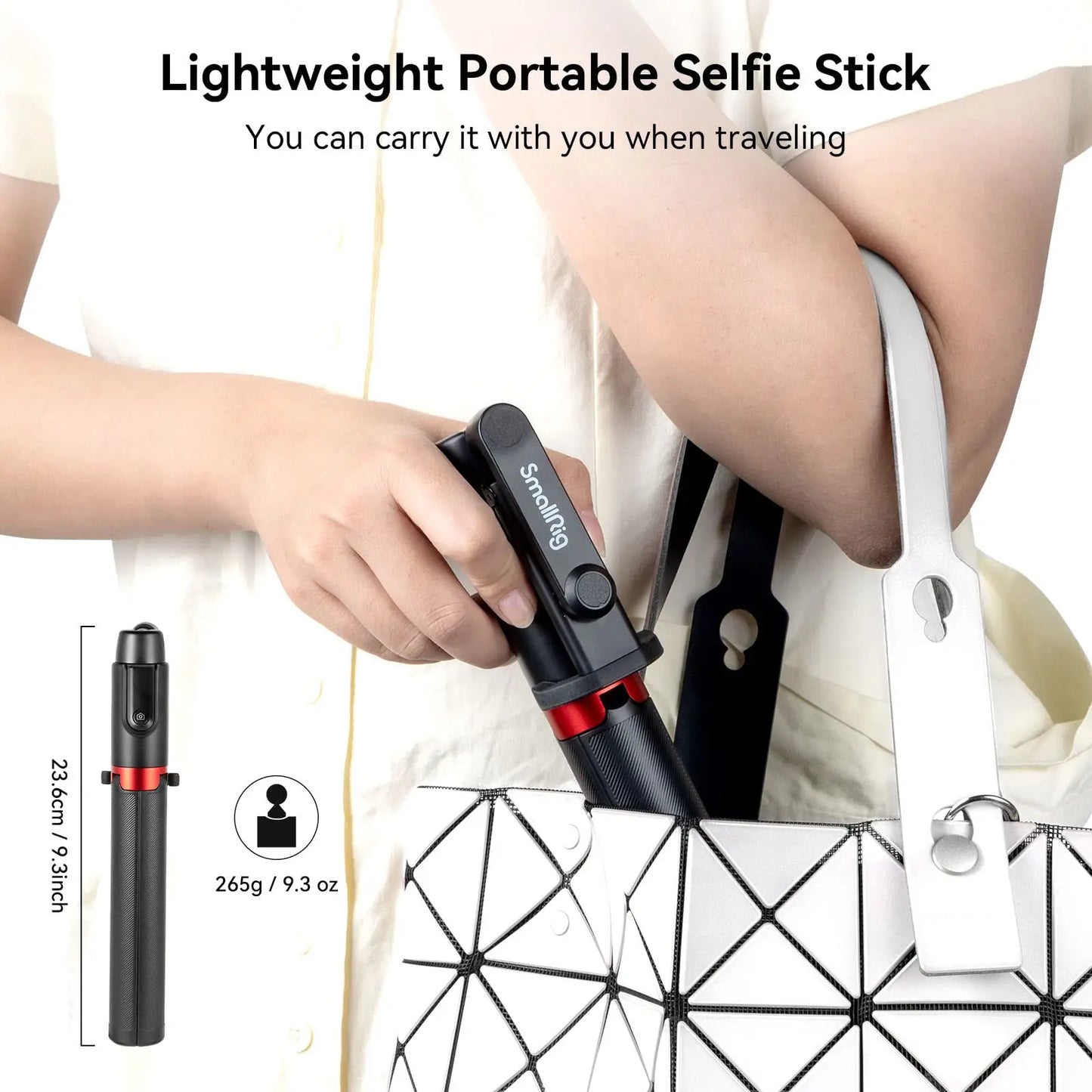 SmallRig ST20 Pro Selfie Stick Tripod with Bluetooth Remote