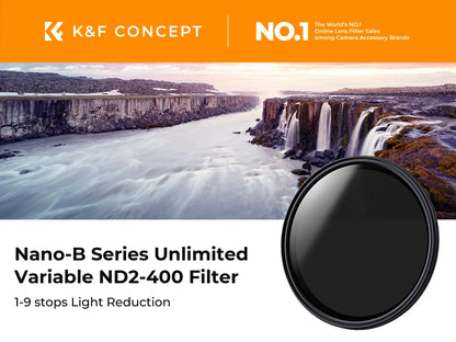 K&F ND2-ND400 Variable Neutral Density Lens Filter