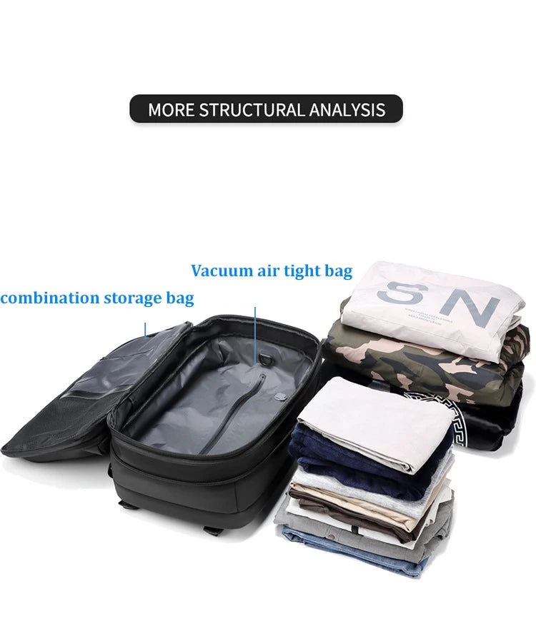 Vacuum Compression 17 Inch Laptop Travel Backpack