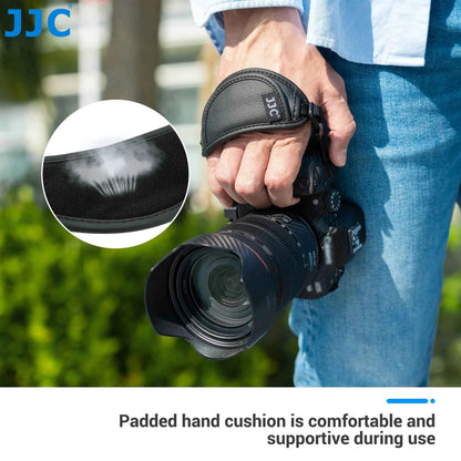 JJC Leather Camera Wrist Strap with Quick Release