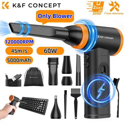 K&F Cordless Electric Air Duster & Camera Cleaner
