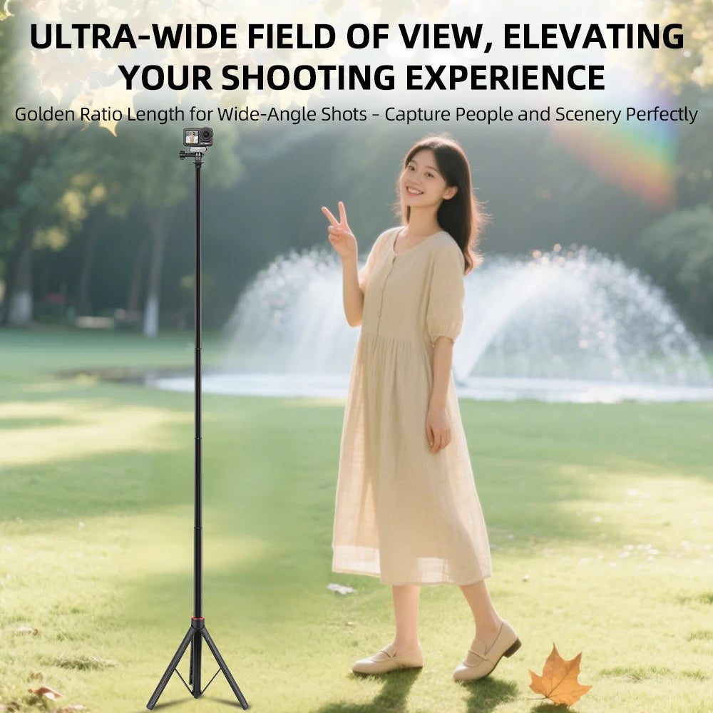 Flymile Extendable Vlog Tripod Handle for Action Cameras