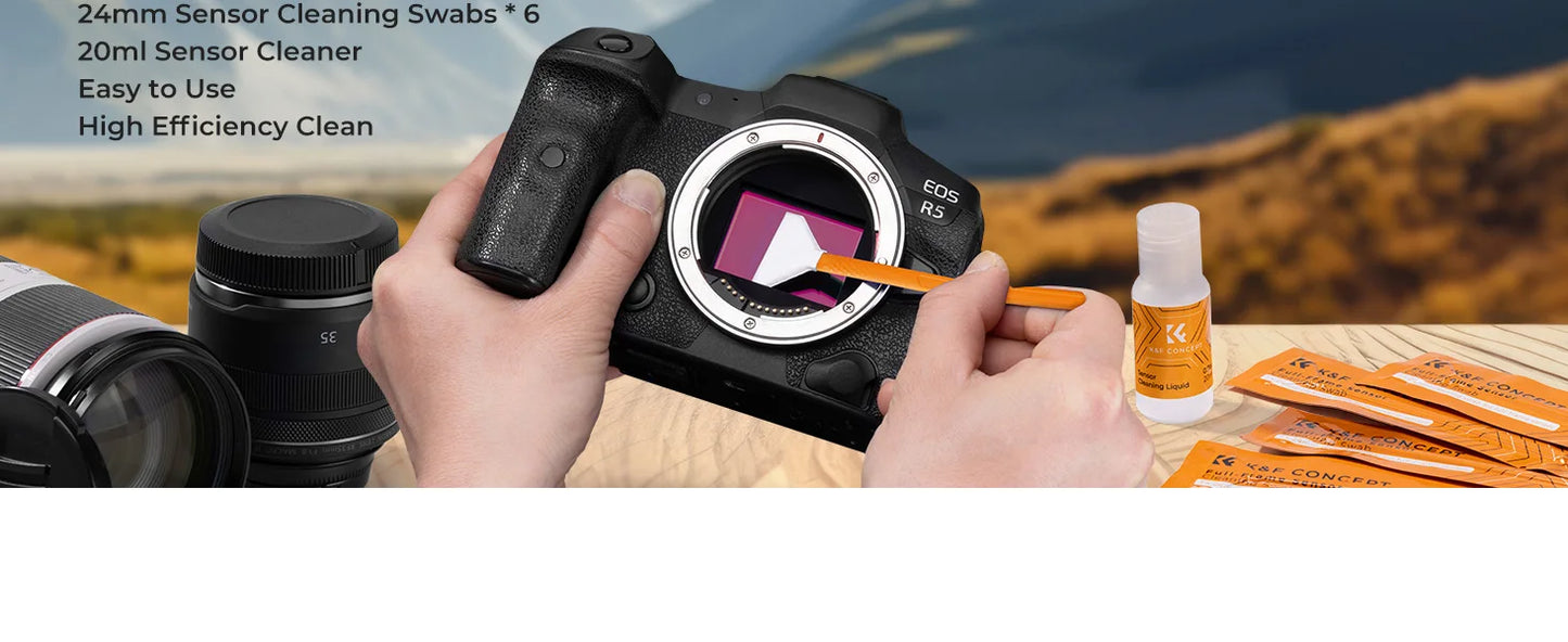 K&F Concept Camera Sensor Cleaning Swab & Liquid Kit