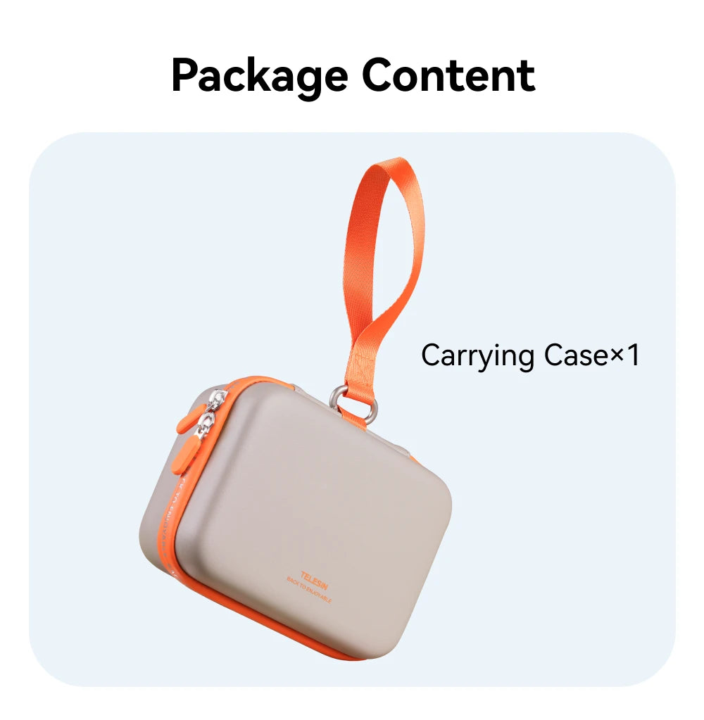 TELESIN Waterproof Action Camera Carrying Case for DJI Osmo Action