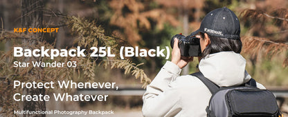 K&F Concept 25L Camera Backpack with Rain Cover