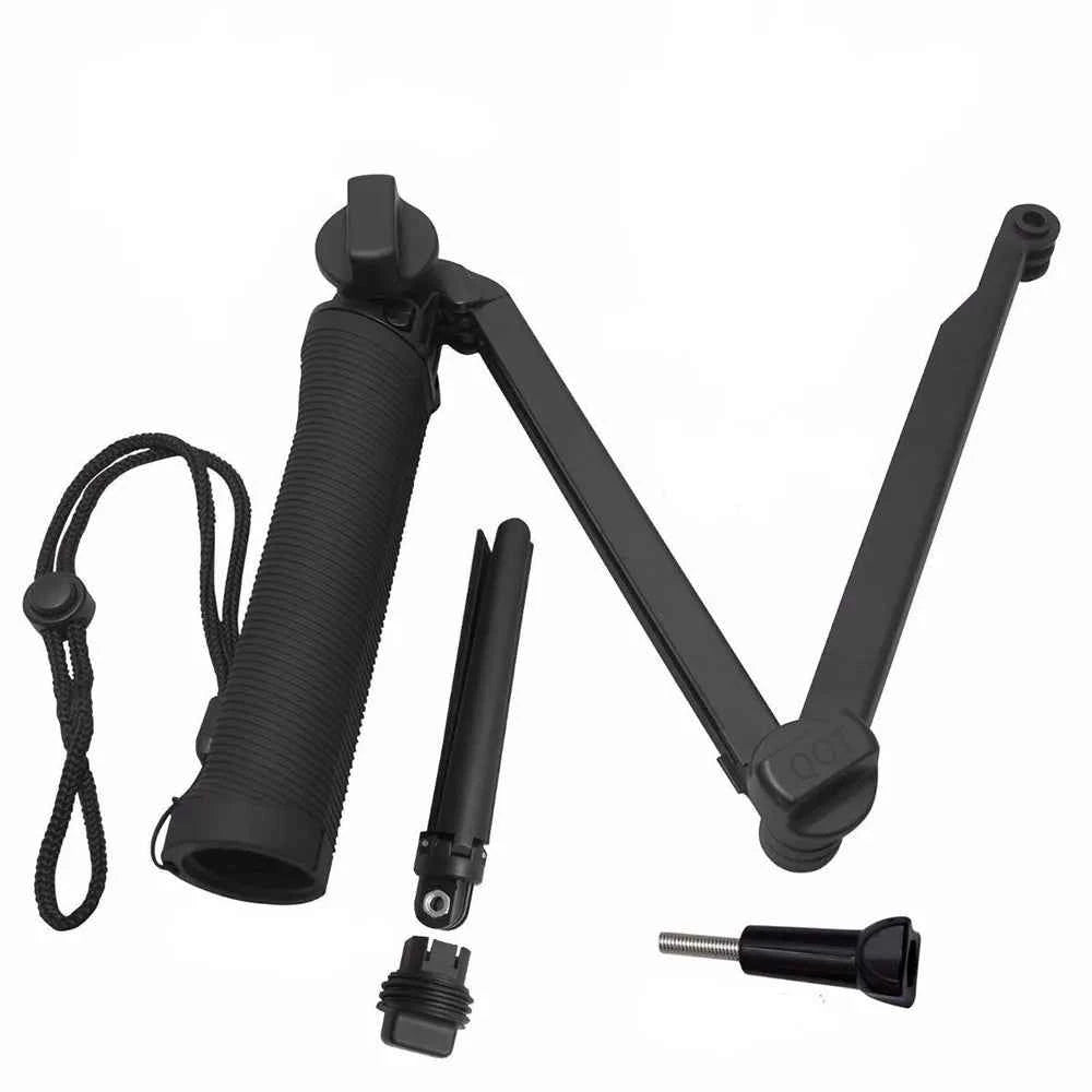QQT 3-Way Action Camera Selfie Stick and Tripod