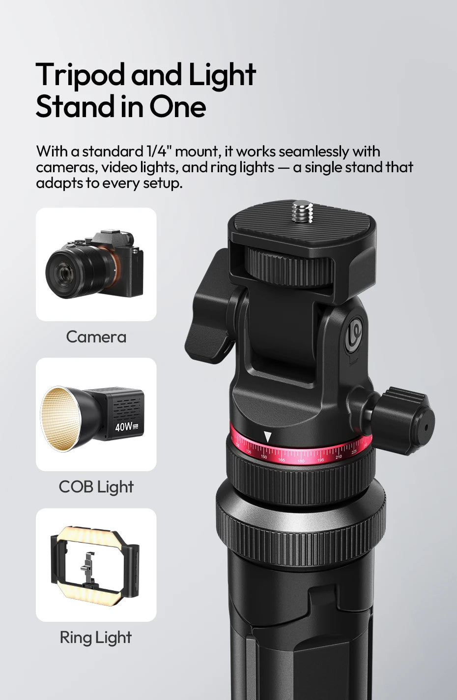 Ulanzi MT-80 Auto-Open 2m Tripod Light Stand