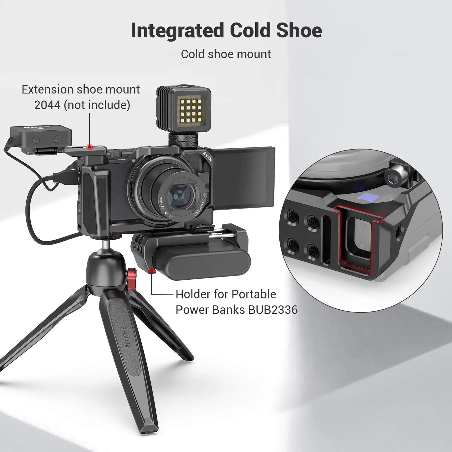 SmallRig Lightweight Vlogging Cage for Sony ZV-1