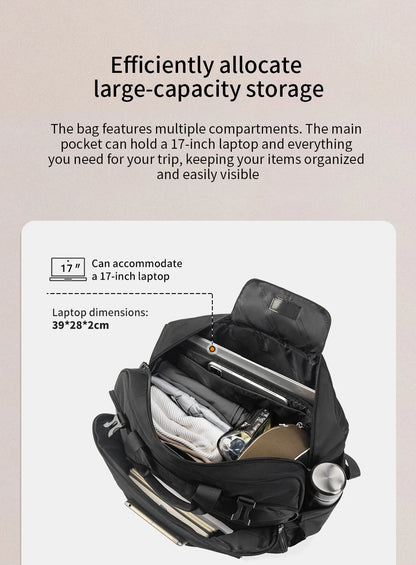 TIGERNU 17 Inch 3-in-1 Laptop Travel Backpack