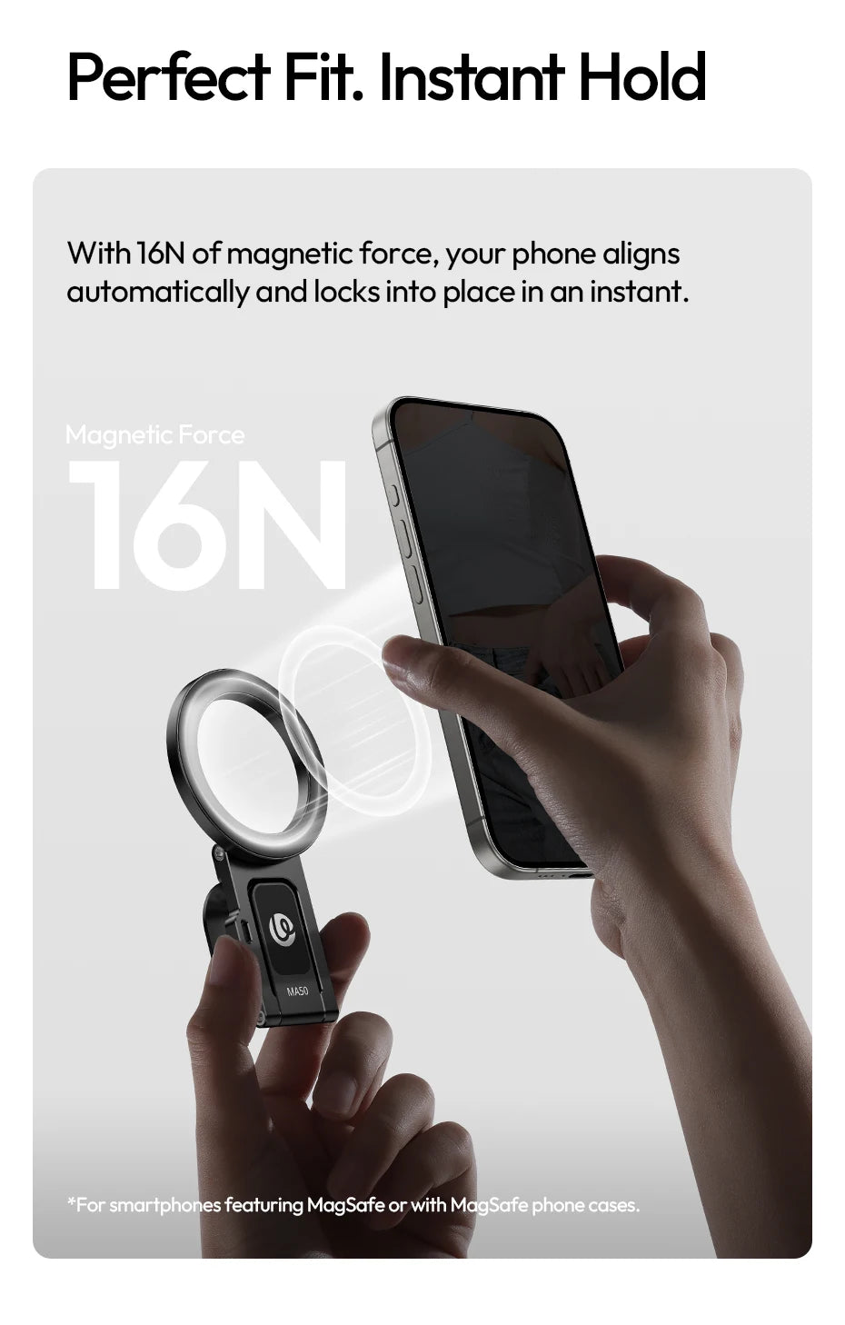 Ulanzi MA50 UKA Magnetic Phone Holder & Multi-Angle Stand