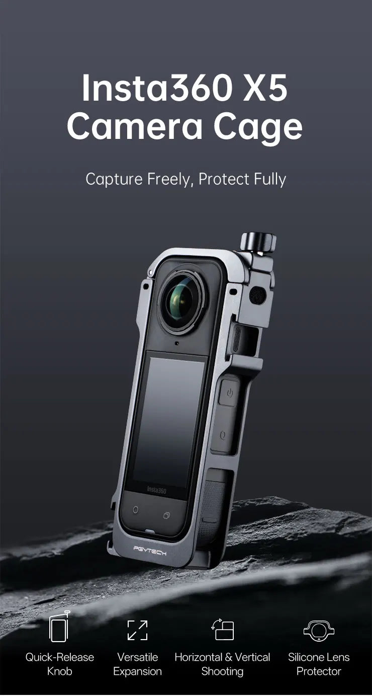 PGYTECH Camera Cage for Insta360 X5 & X4