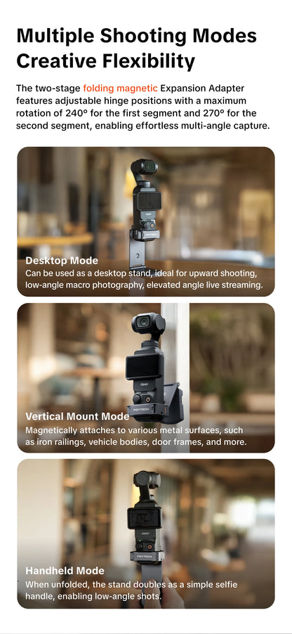 PGYTECH Magnetic Expansion Adapter for DJI Osmo Pocket 3