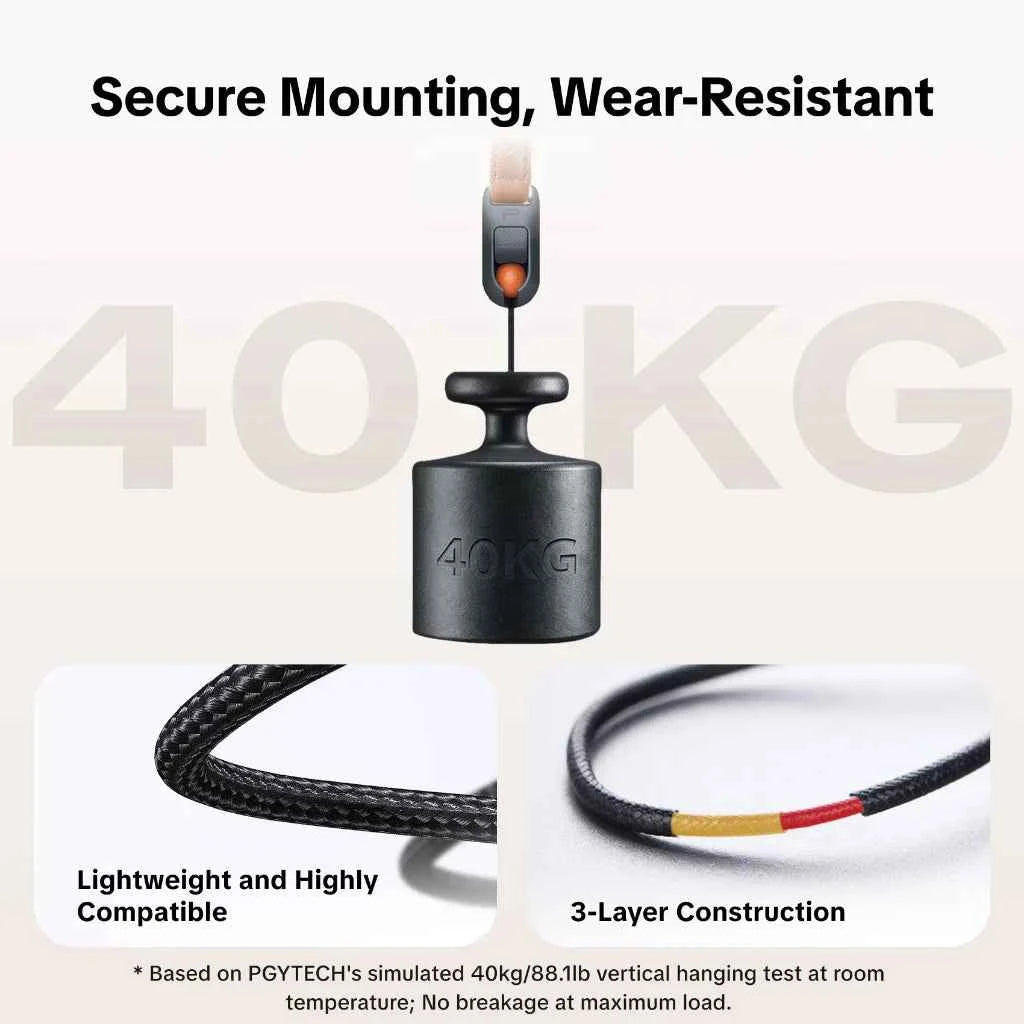 PGYTECH Leather Camera Strap Air Quick Release 80–136cm