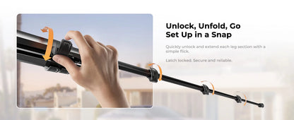 K&F A305A1 63 Inch Aluminium Tripod with Arca-Compatible Ball Head