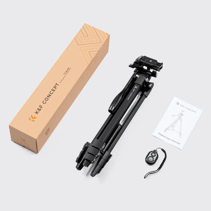 K&F B174A1 152cm Aluminium Tripod with Bluetooth Remote