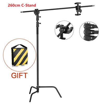 Heavy-Duty Stainless Steel Photography Light Stand