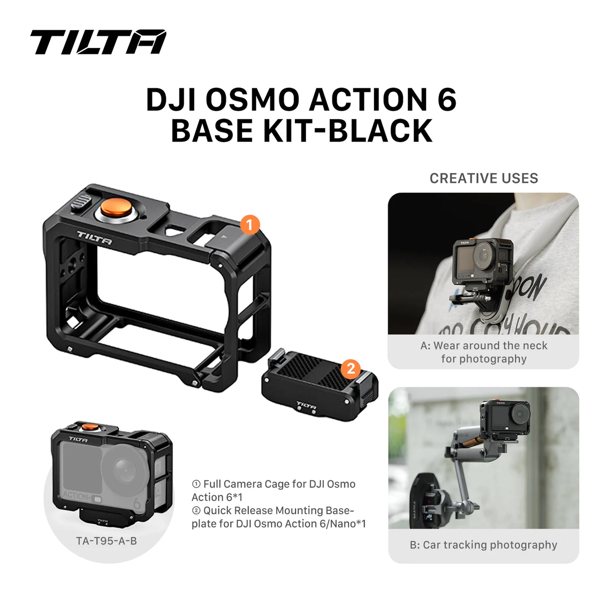 Tilta TA-T95 Cage System for DJI Osmo Action 6