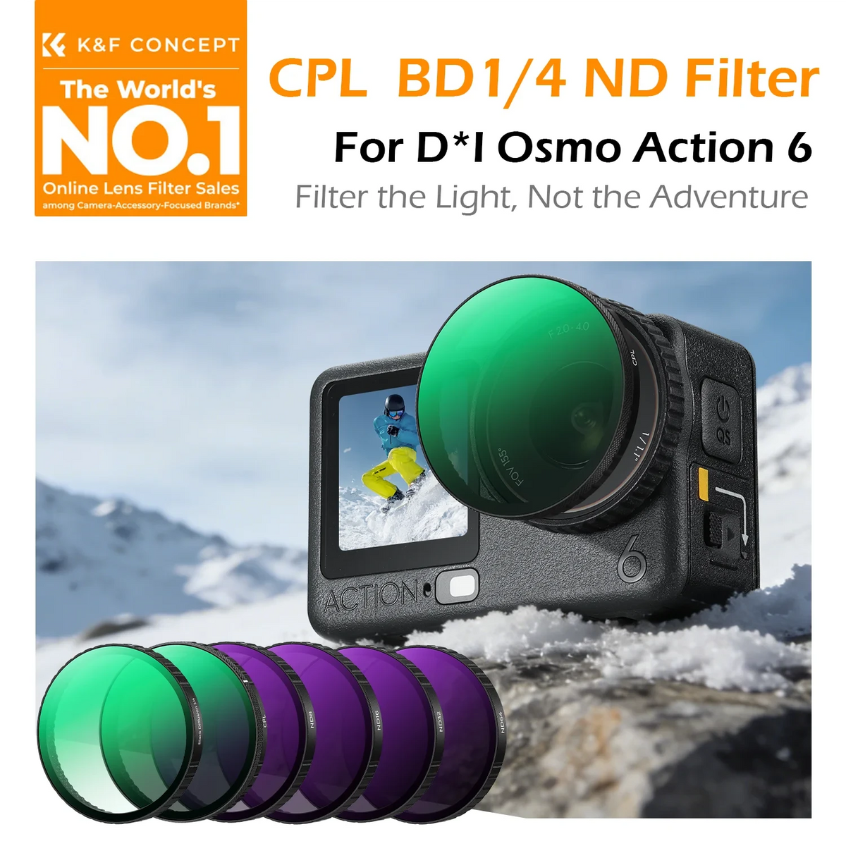 K&F Concept Action Camera Filter